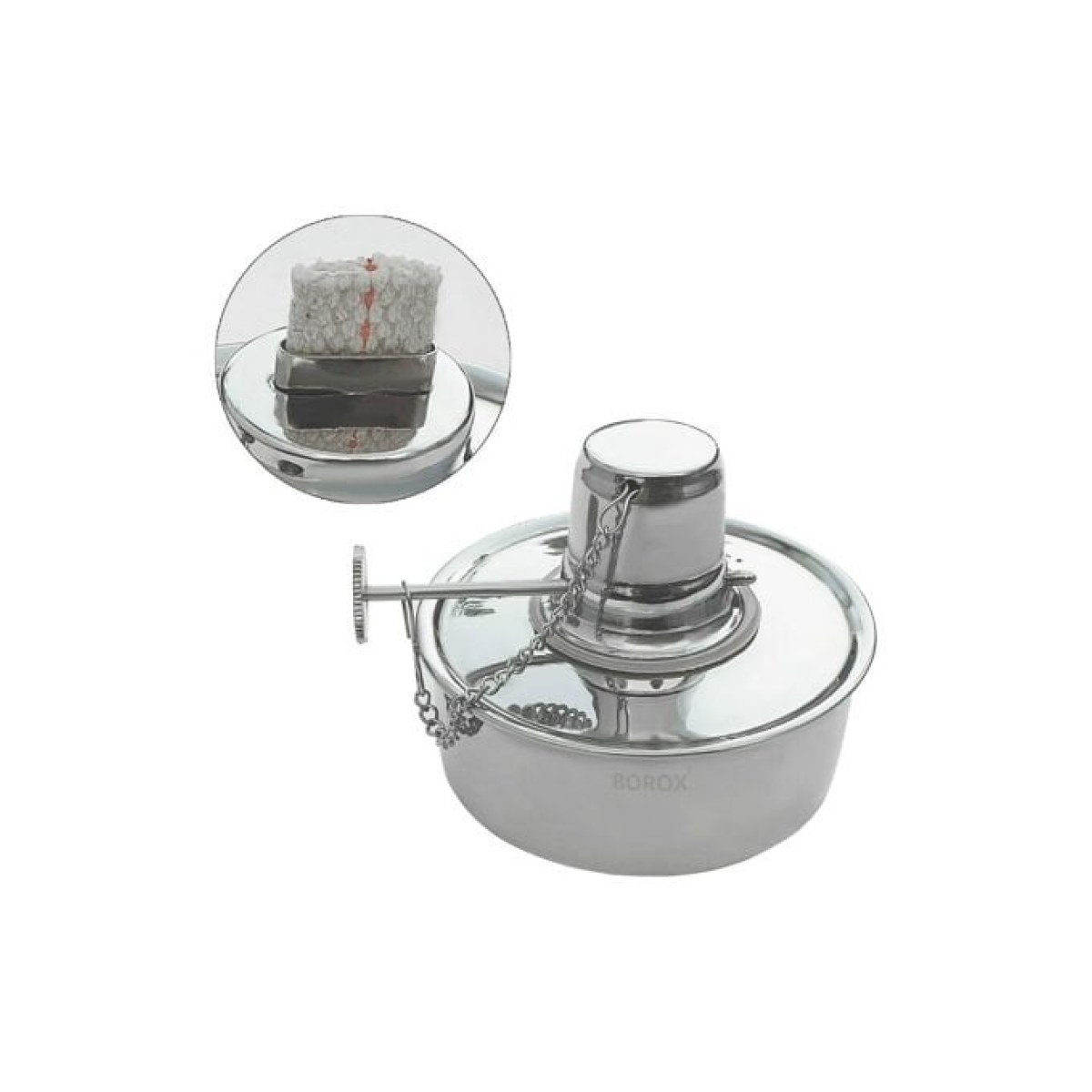 Borox Alkol Lambası 150 ml - Stainless Steel - Spirit Burner