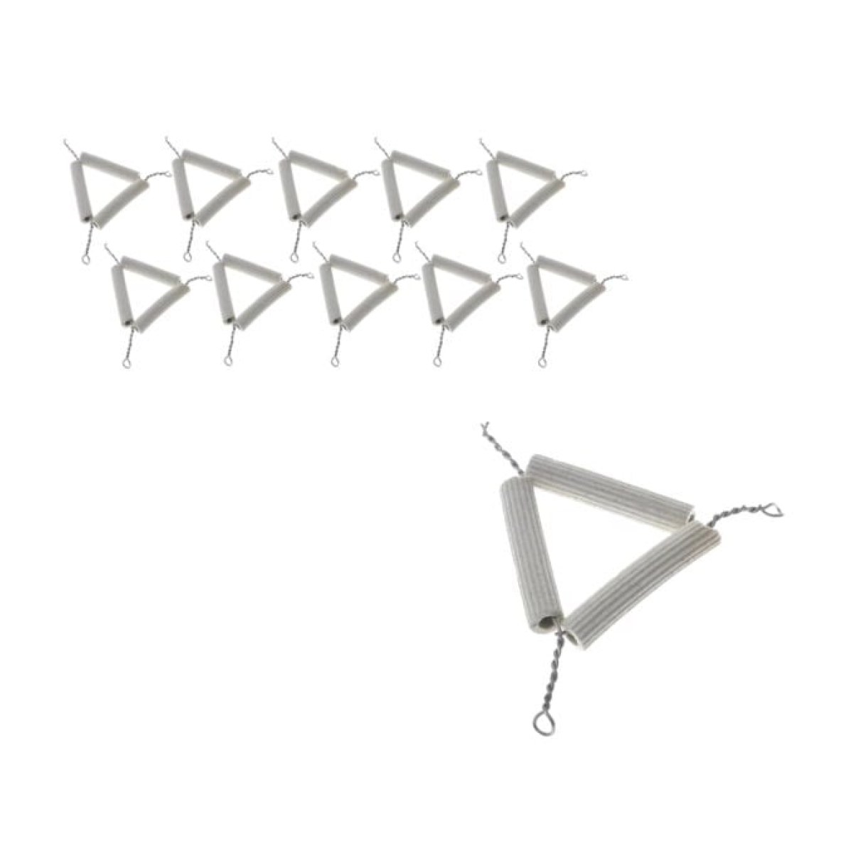 Borox Seramik Üçgenler 60 mm - Kil Üçgen - 10 pcs Toptan