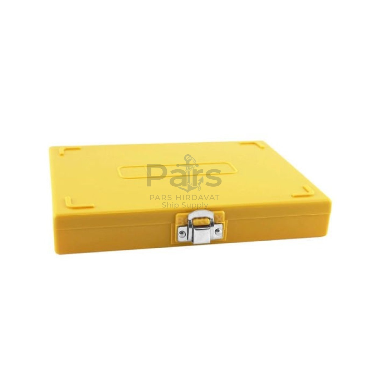 Borox Mikroskop Slide Saklama Kutusu - Mantar Tabanlı 100lü Slayt Kabı - Metal Kilitli - Yellow