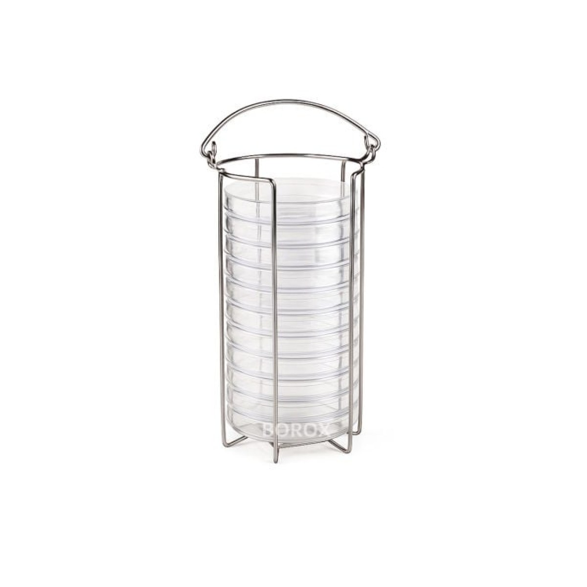 Borox Stainless Steel Petri Kabı Standı - Petri Kutu Sepeti