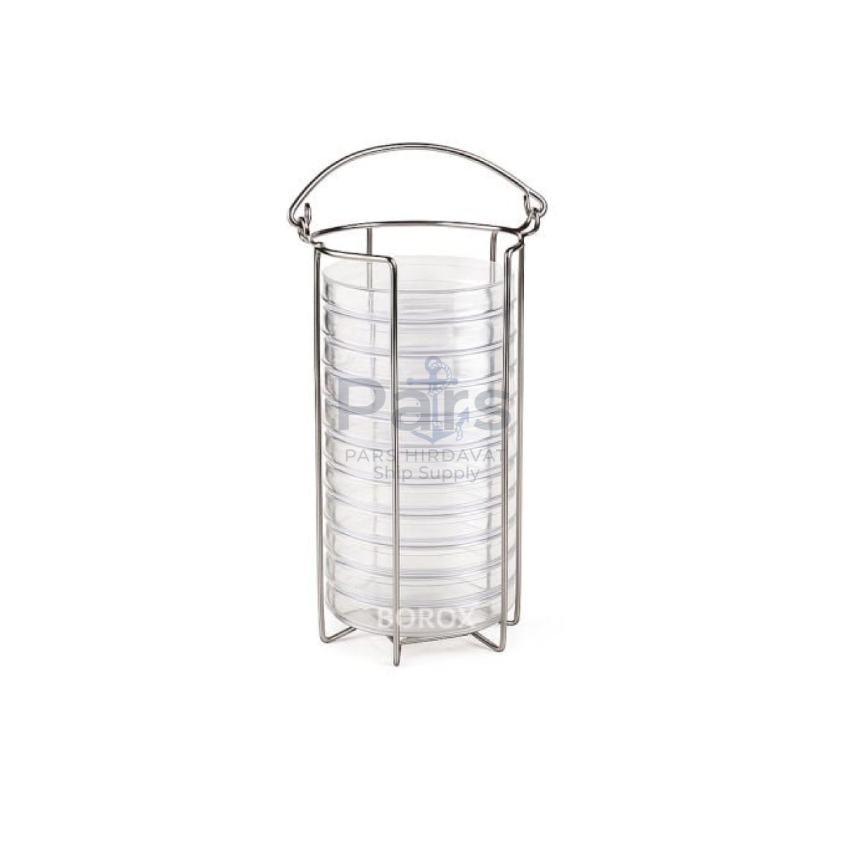 Borox Stainless Steel Petri Kabı Standı - Petri Kutu Sepeti