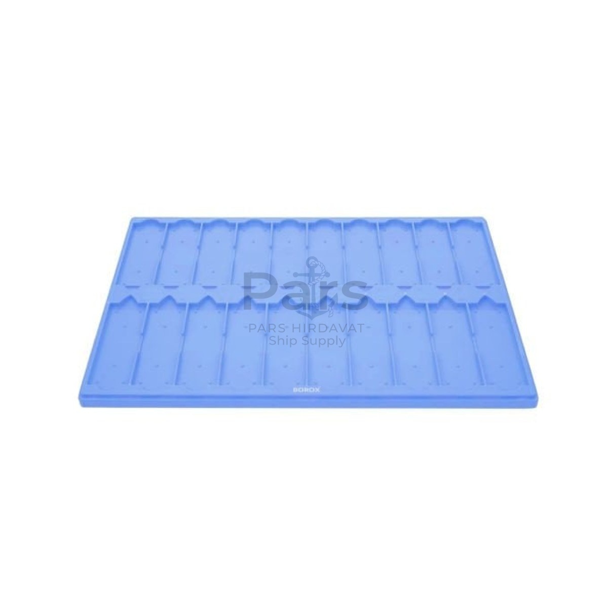 Mikroskop Slide Kutusu - Plastik Slayt Saklama Kabı 20li - Lamel Taşıma Standı Tray - Blue