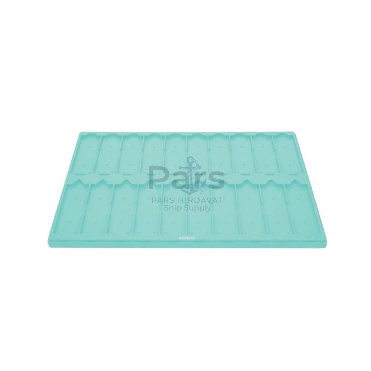 Mikroskop Slide Kutusu - Plastik Slayt Saklama Kabı 20li - Lamel Taşıma Standı Tray - Green