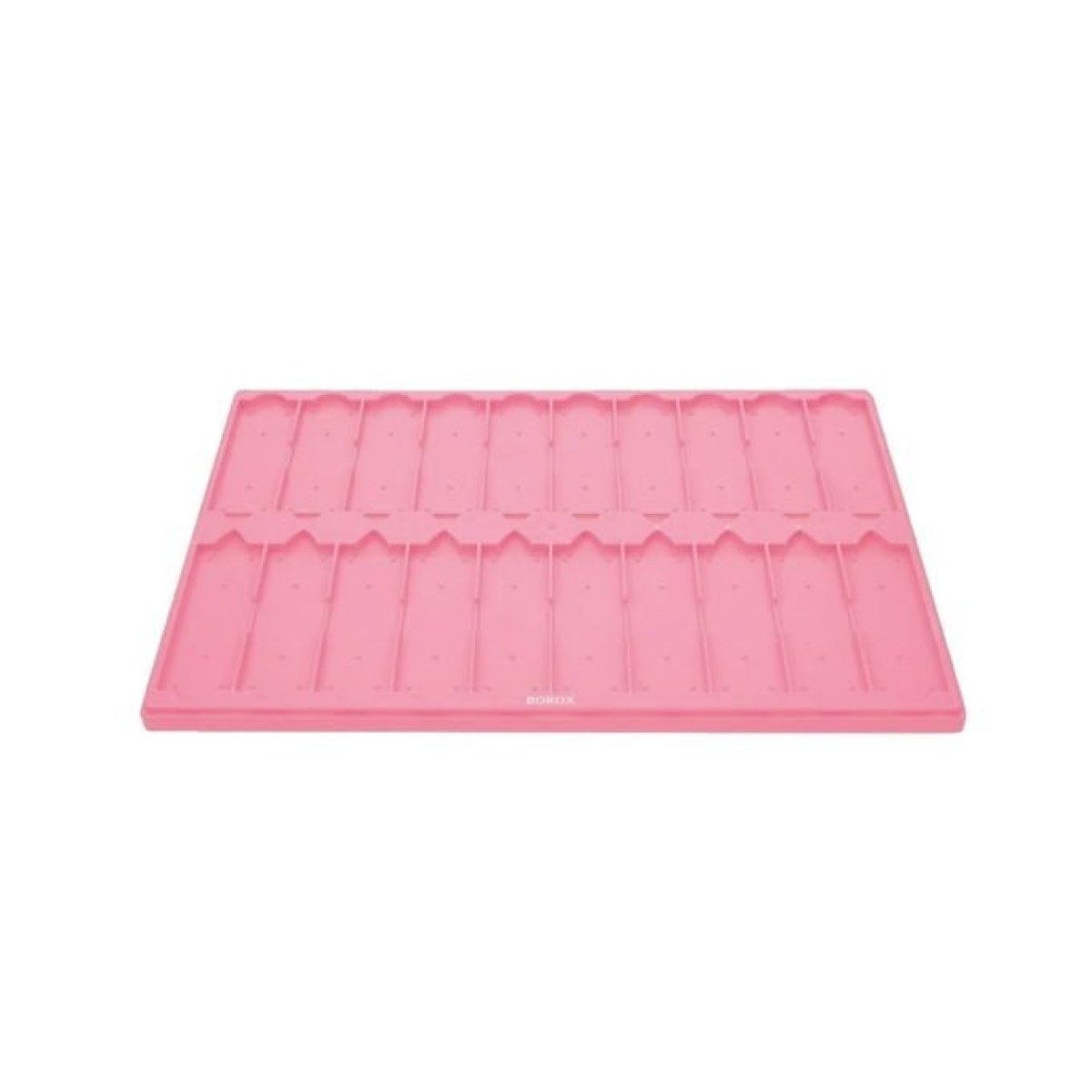 Mikroskop Slide Kutusu - Plastik Slayt Saklama Kabı 20li - Lamel Taşıma Standı Tray - Pembe