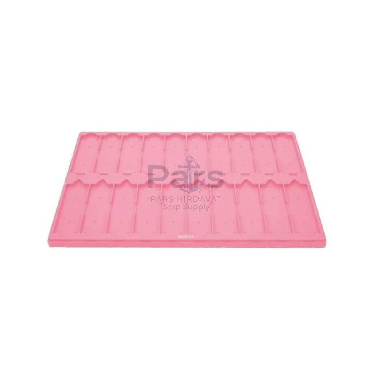 Mikroskop Slide Kutusu - Plastik Slayt Saklama Kabı 20li - Lamel Taşıma Standı Tray - Pembe