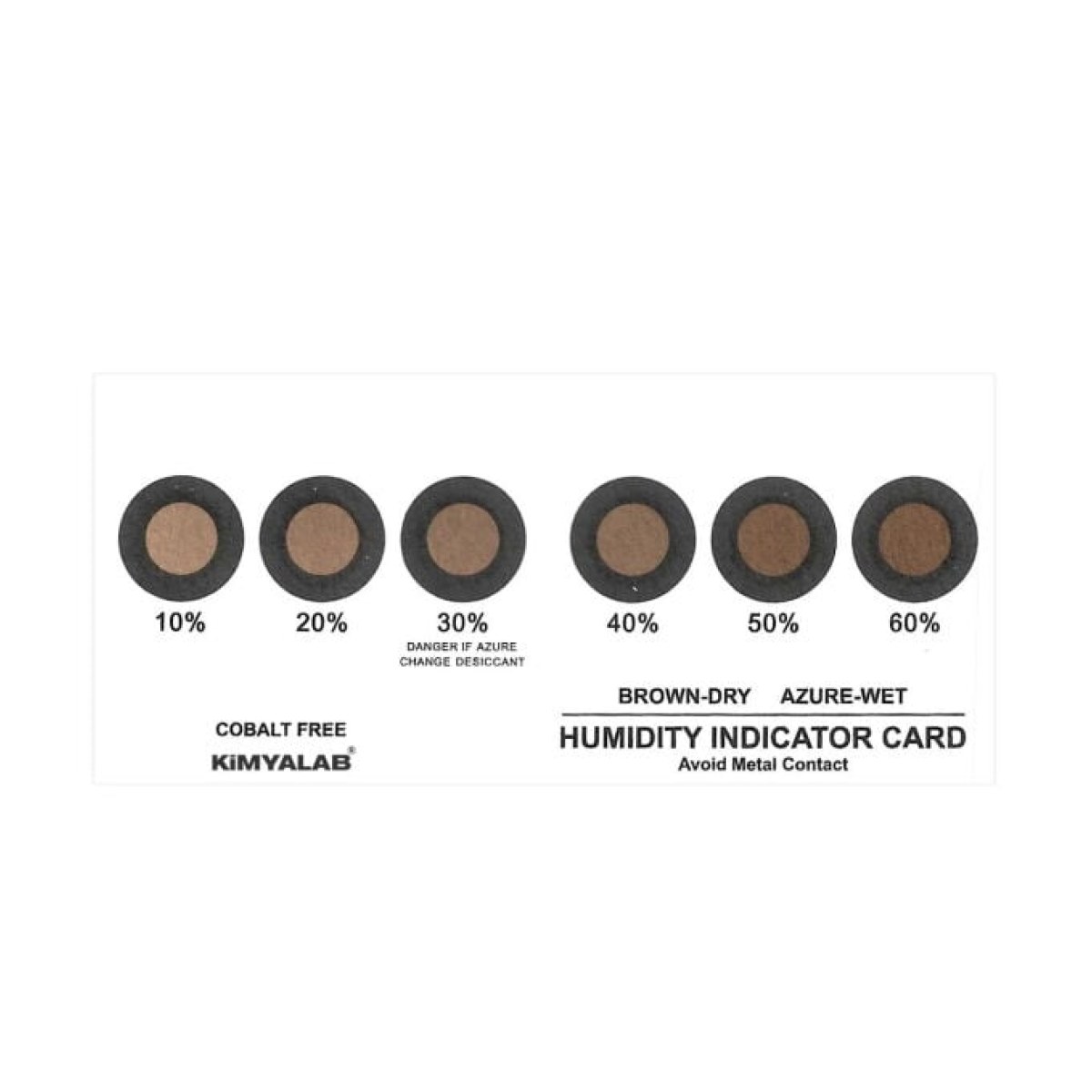 Nem İndikatör Kartı - 6 Noktalı Gösterge Kartları 25 pcs/paket - Hızlı