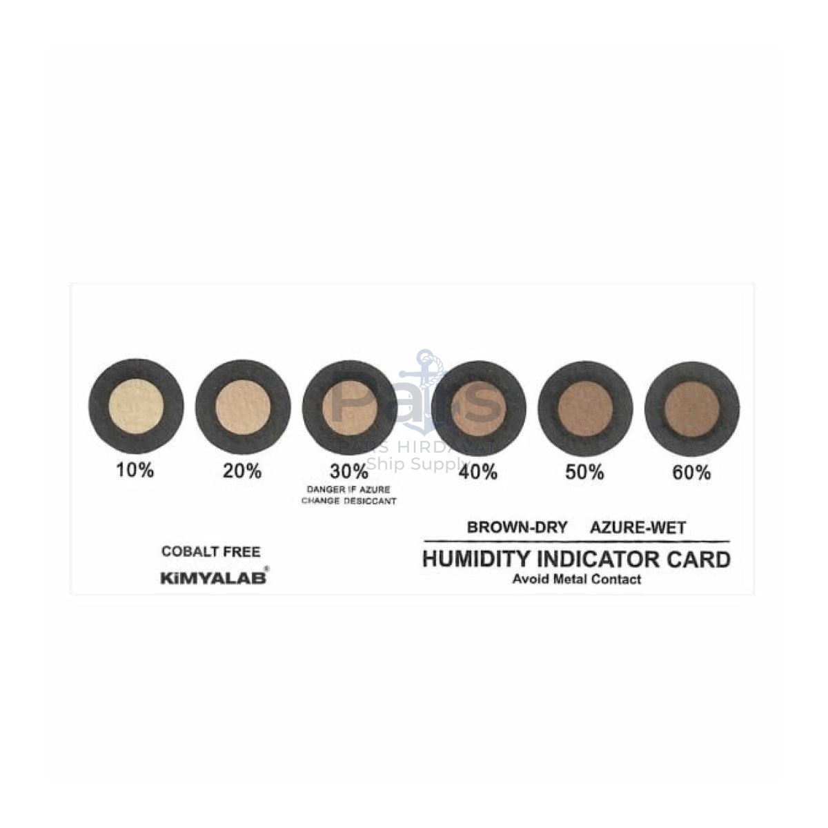 Nem İndikatör Kartı - 6 Noktalı Gösterge Kartları 25 pcs/paket - Standart