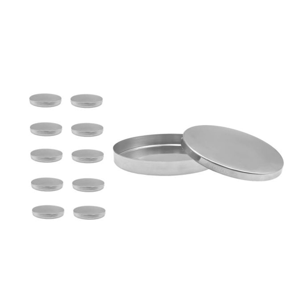 Borox Stainless Steel Petri Kabı 150mm - Petri Kutusu Kapaklı - 10 pcs Toptan