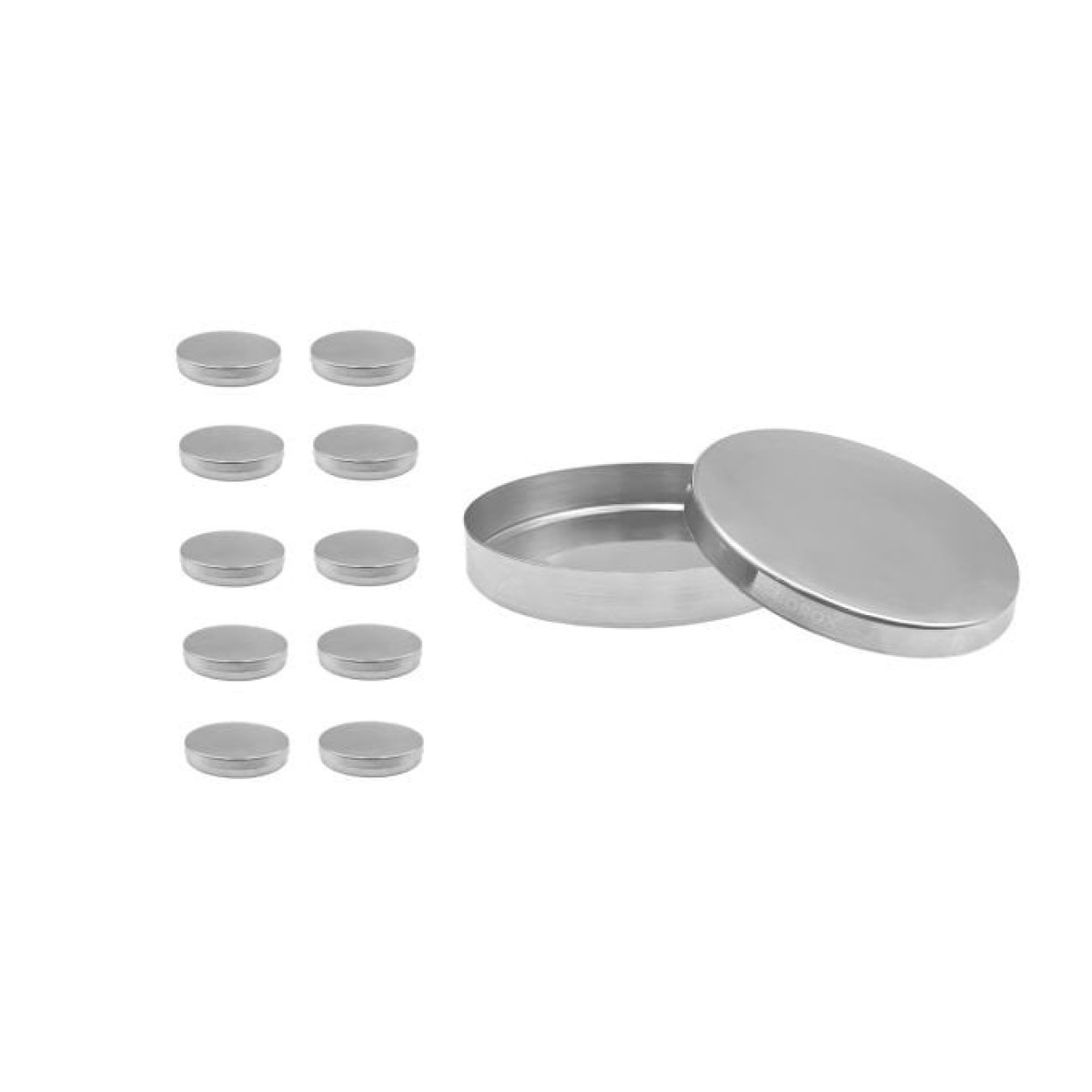 Borox Stainless Steel Petri Kabı 100mm - Petri Kutusu Kapaklı - 10 pcs Toptan