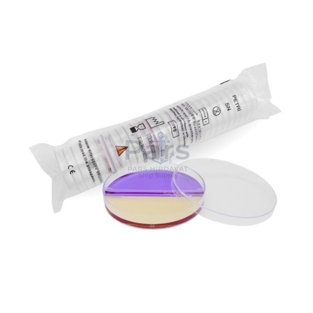 Petri Kabı 90x15mm İki Bölmeli Steril - Petri Kutusu 25 pcs