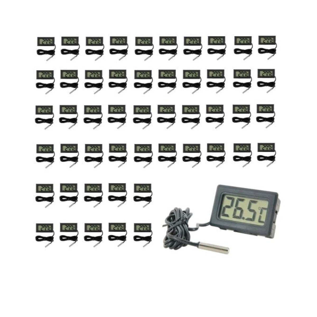 Dijital Termometre TPM-10 - Problu Sıcaklık Ölçer -50-110C - 50 Adet Toptan