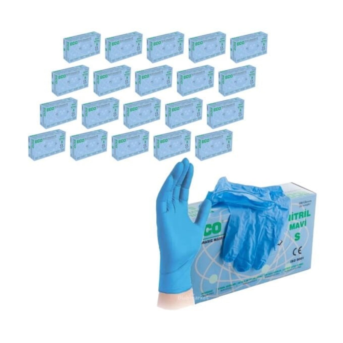 Nitril Eldiven Blue S Beden - Çok Amaçlı Pudrasız 20 Paket