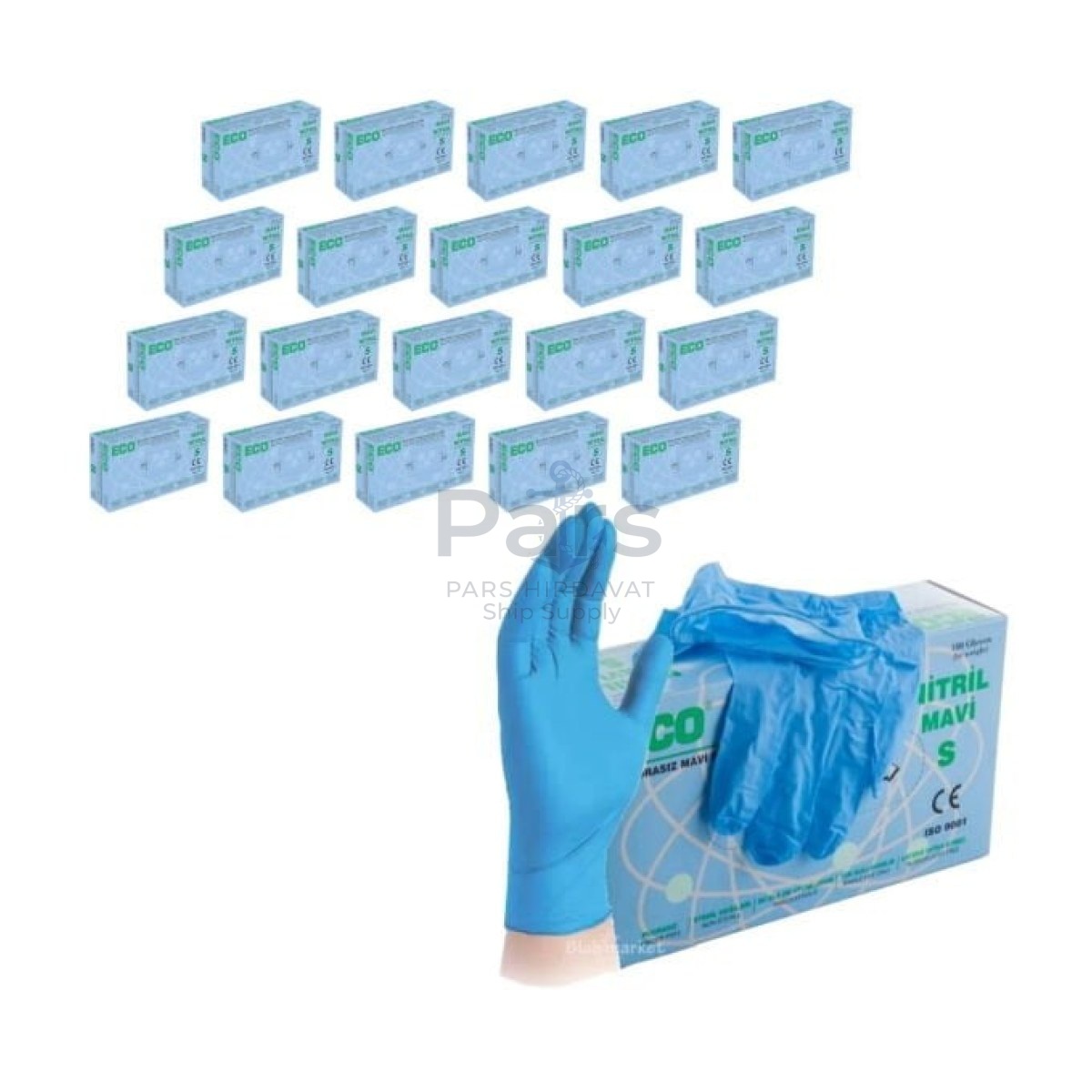 Nitril Eldiven Blue S Beden - Çok Amaçlı Pudrasız 20 Paket