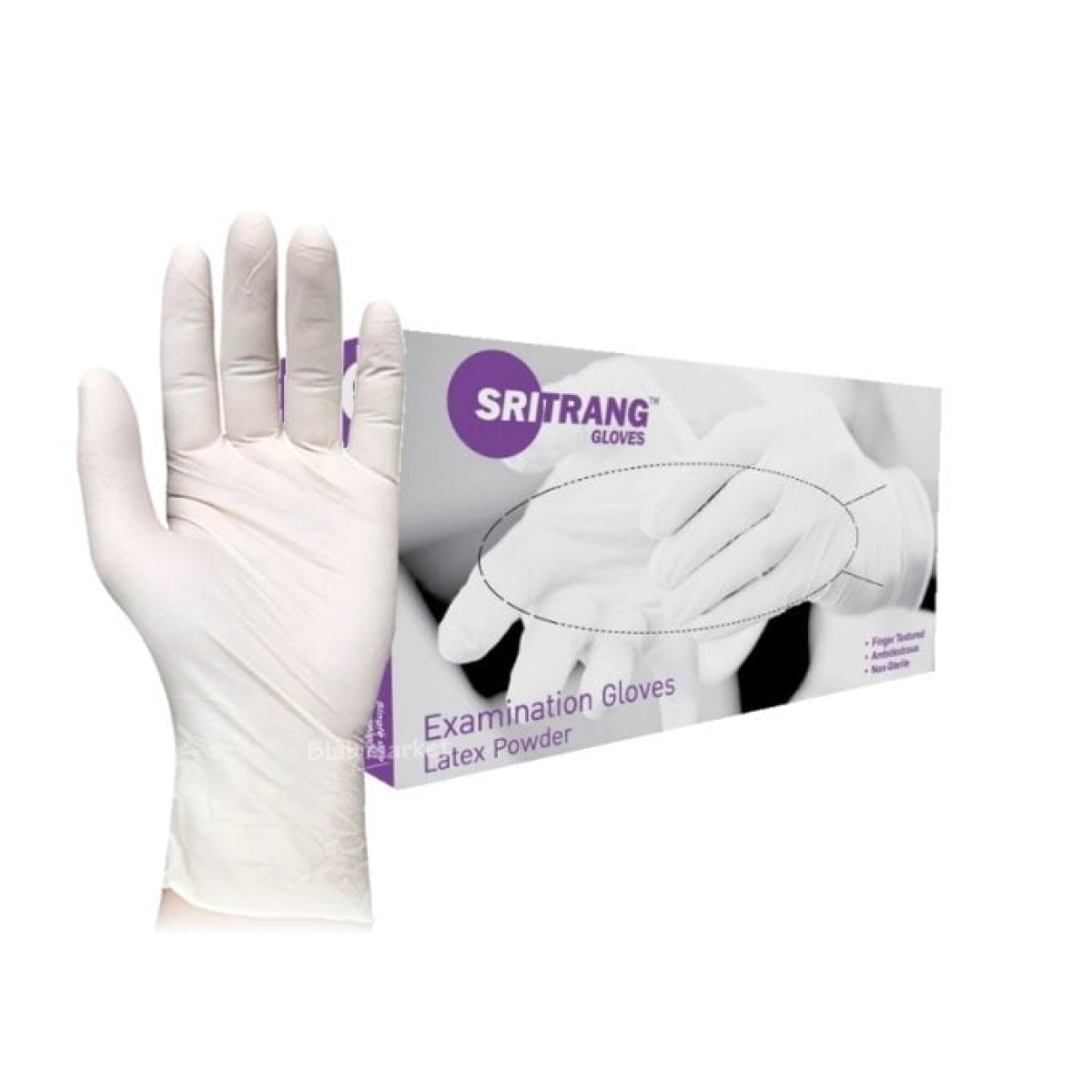 Lateks Eldiven S Beden - Pudralı Latex Muayene Eldiveni