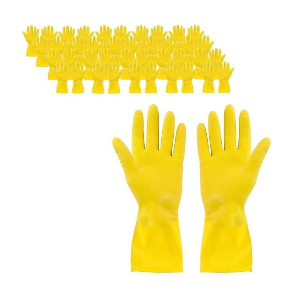 Lateks Eldiven M - Çok Amaçlı Latex Asit Bulaşık Eldiveni - 20 Adet Toptan