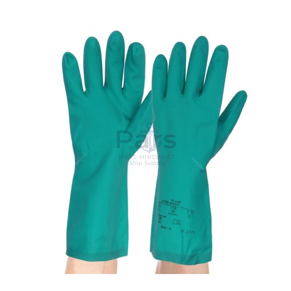 Nitril Eldiven Green XL - Kimyasal Asit Eldiveni - 15 Mil