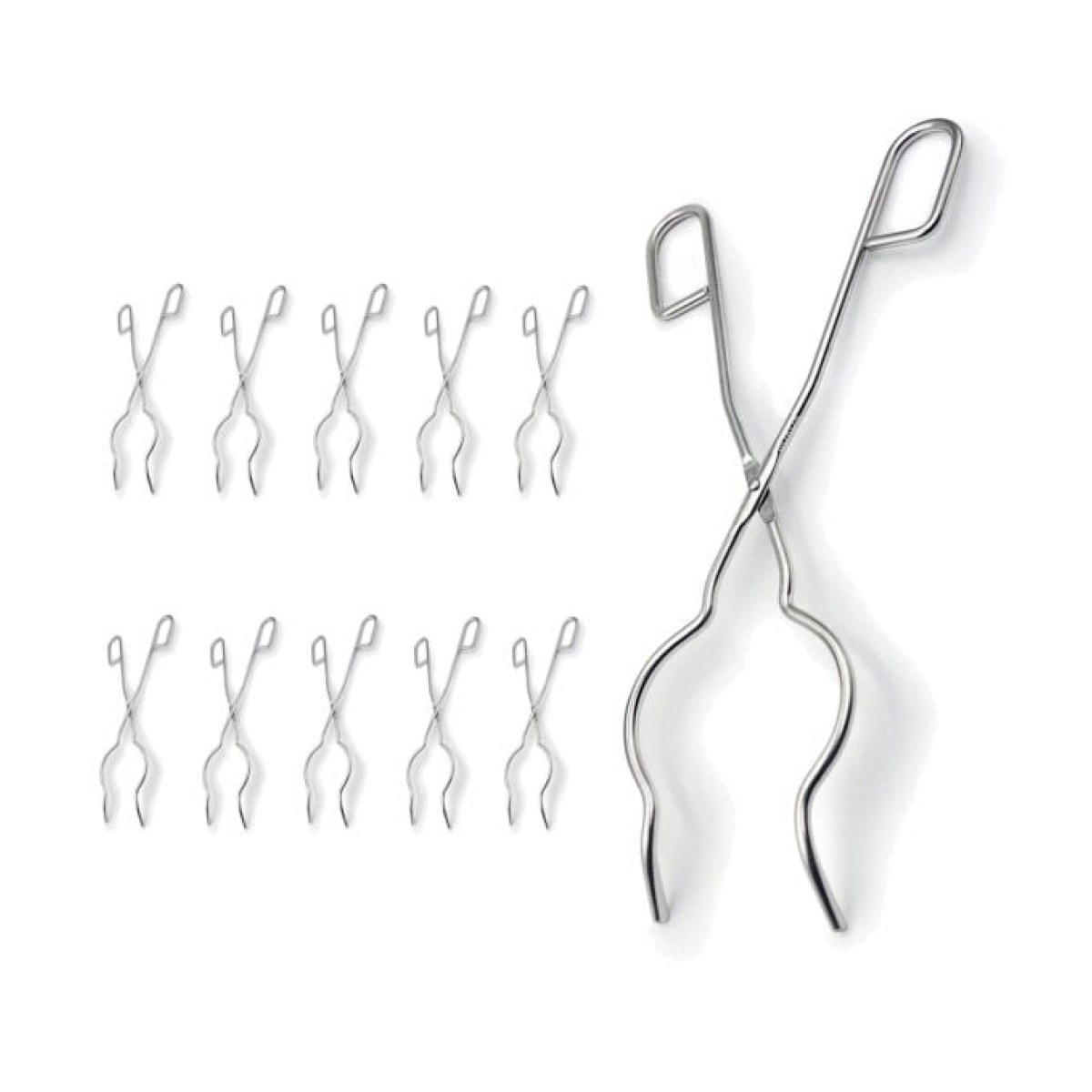 Borox Kroze Maşası 300mm - Stainless Steel Kroze Maşa 10pcs