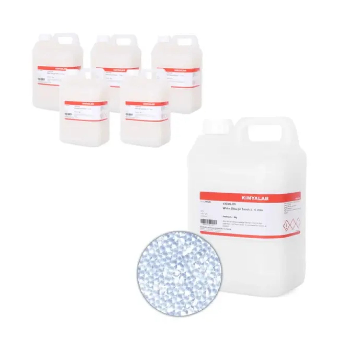 Silikajel White Nem Alıcı 4Kg Dökme - Silicagel 5pcs Toptan