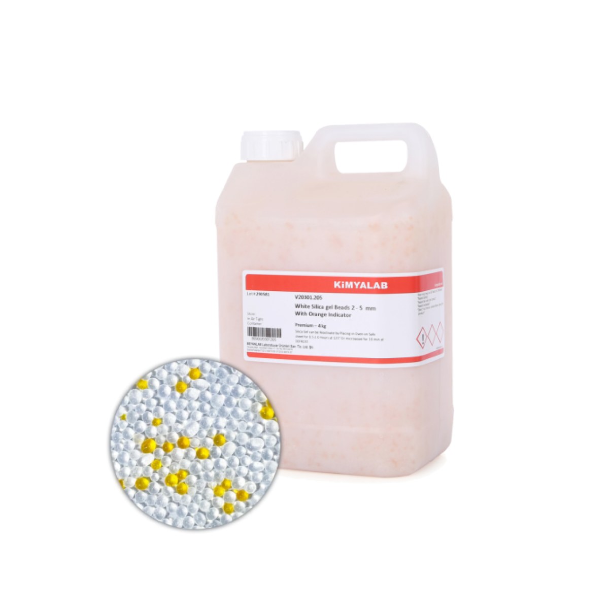 Silikajel White Nem Alıcı 4Kg Turuncu İndikatörlü - Dökme