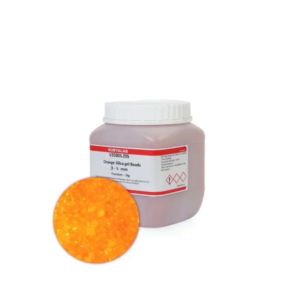 Silikajel Turuncu Nem Alıcı 1 Kg - Küf Önleyici İndikatörlü