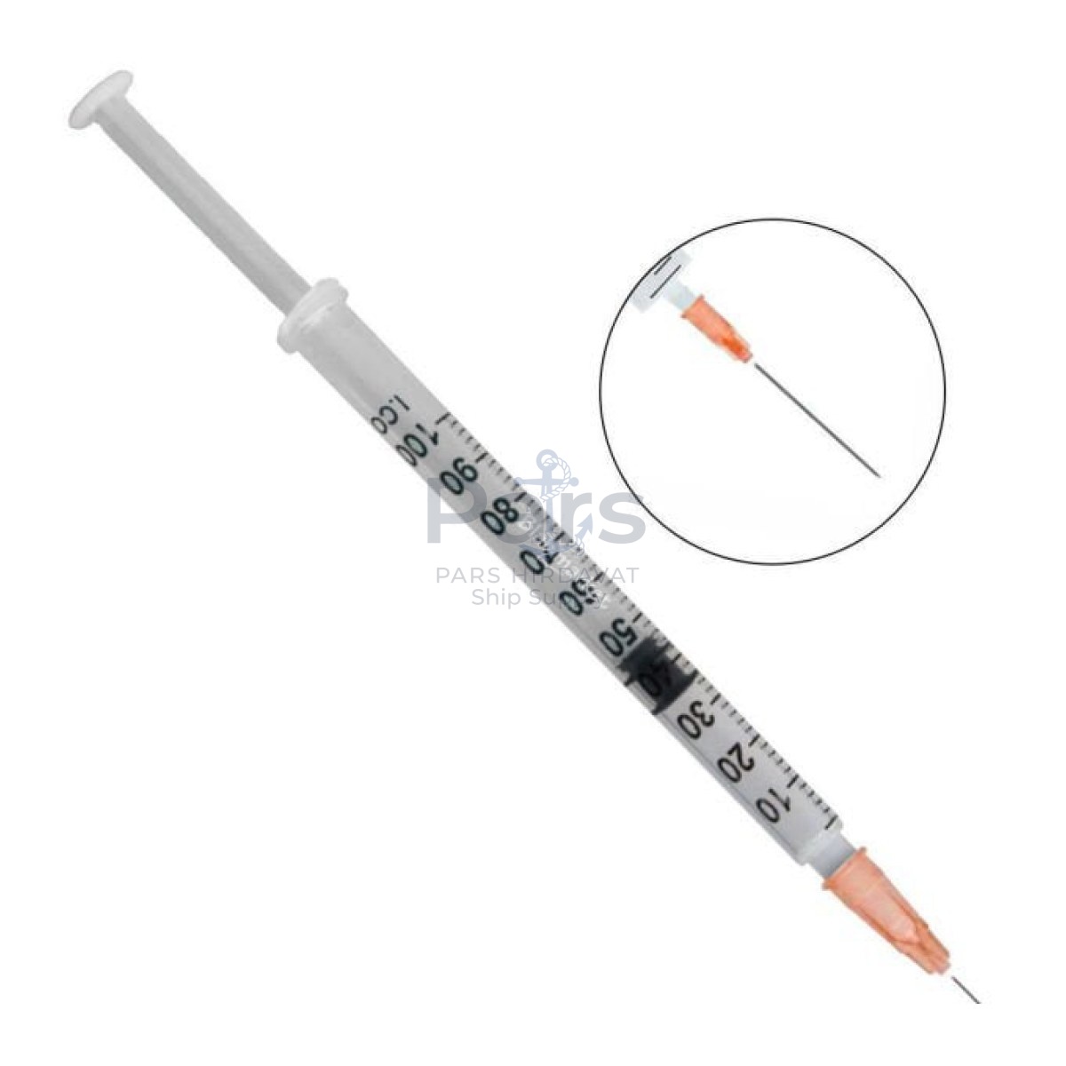 Enjektör Steril 1 cc - Şırınga 1 ml - 3 Parça - 1 pcs/paket