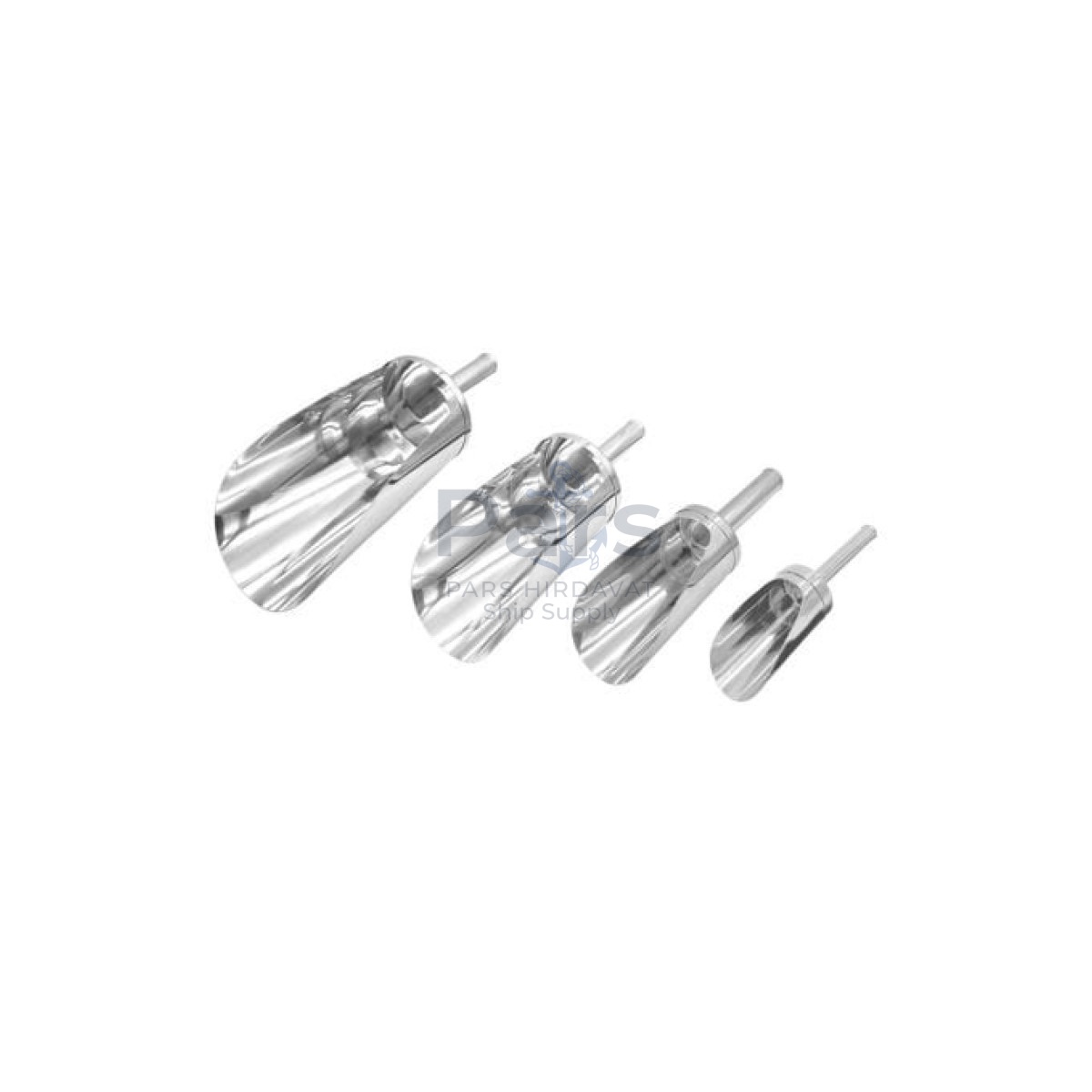Borox Tartım Küreği - Stainless Steel Kürek - 4 Ölçü Set