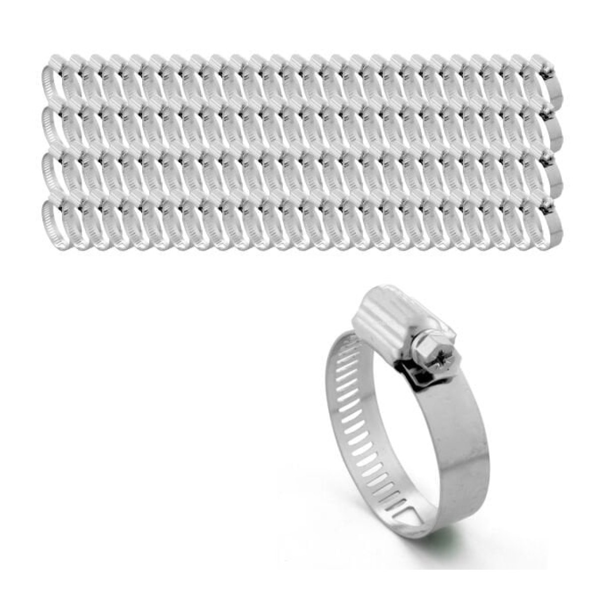 Borox Ayarlanabilir Çelik Hose Clampsi 13x19mm - Hose Connection Aparatları 100 pcs/Paket