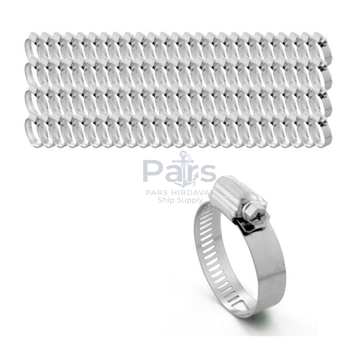 Borox Ayarlanabilir Çelik Hose Clampsi 12x20mm - Hose Connection Aparatları 100 pcs/Paket