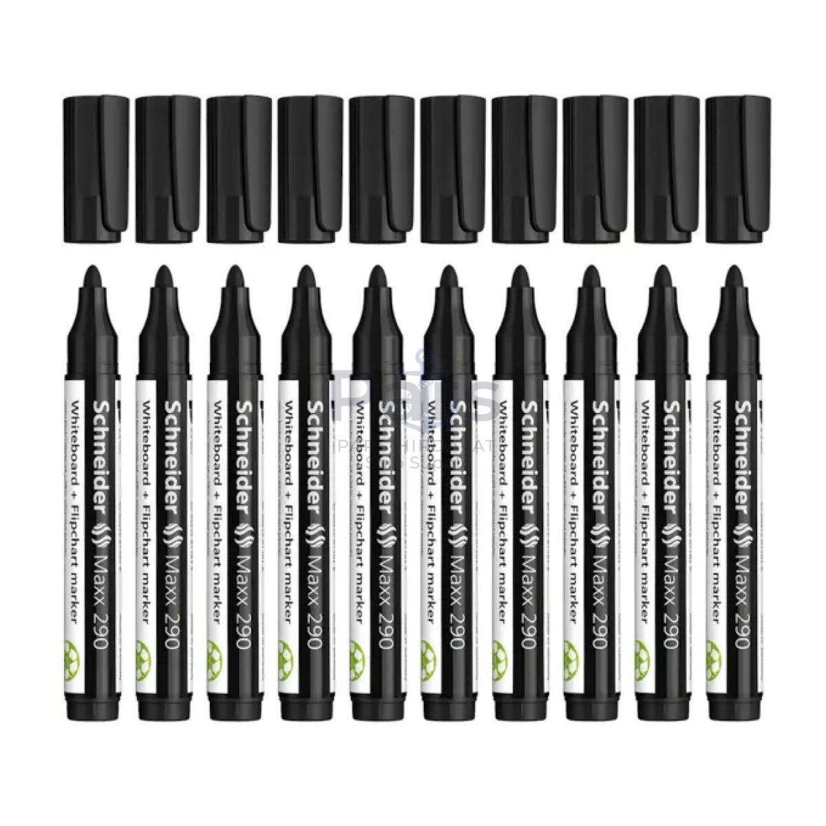 Schneider Maxx 290 Tahta Kalemi Black - 2-3mm - White Tahta ve Flipchart Kalemi - 10 pcs