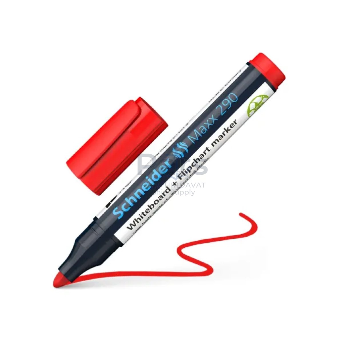 Schneider Maxx 290 Tahta Kalemi Red - 2-3mm - White Tahta ve Flipchart Kalemi