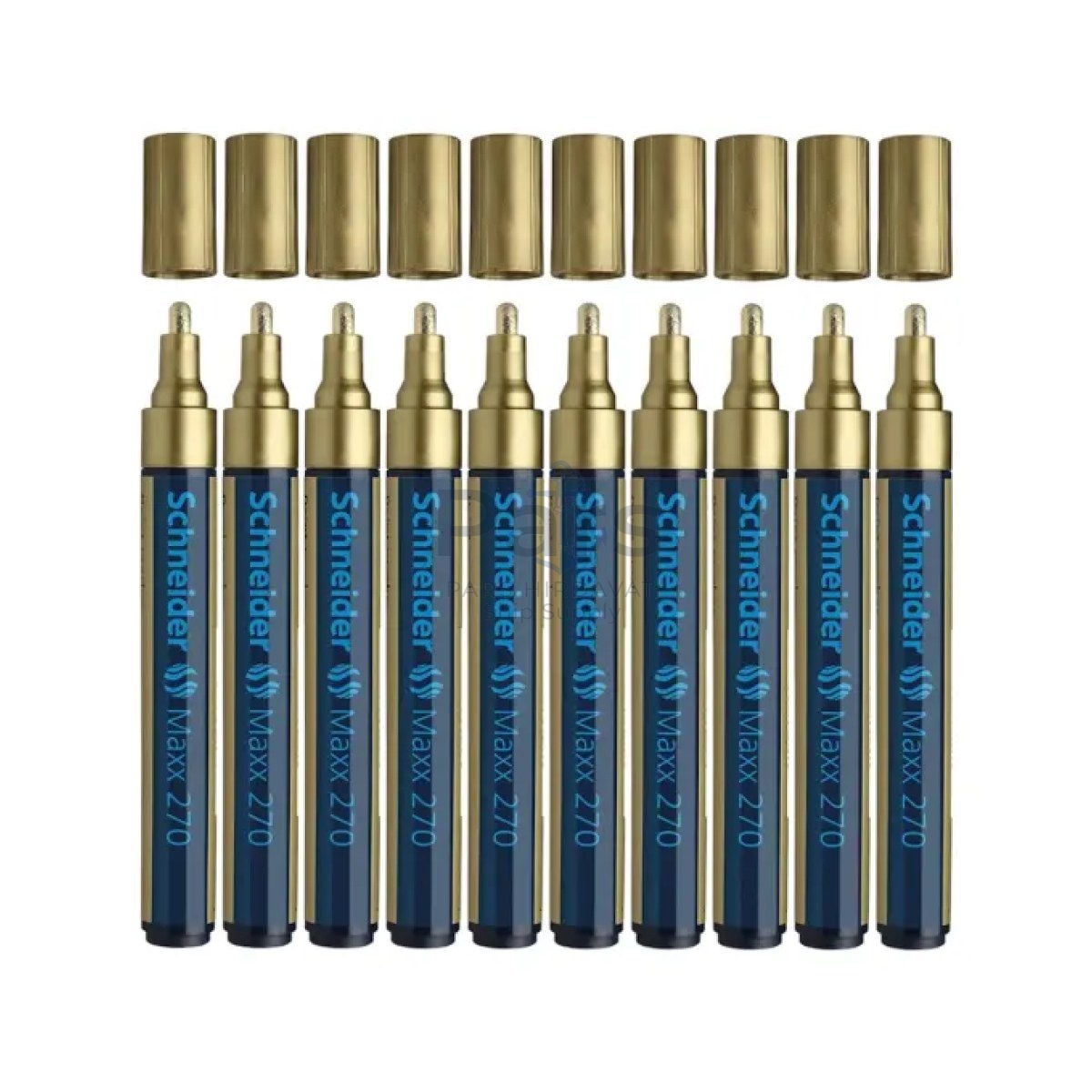 Schneider Maxx 270 Asetat Kalemi Altın - 1-3mm - Boya Markörü - Cam Kalemi 10 pcs Toptan