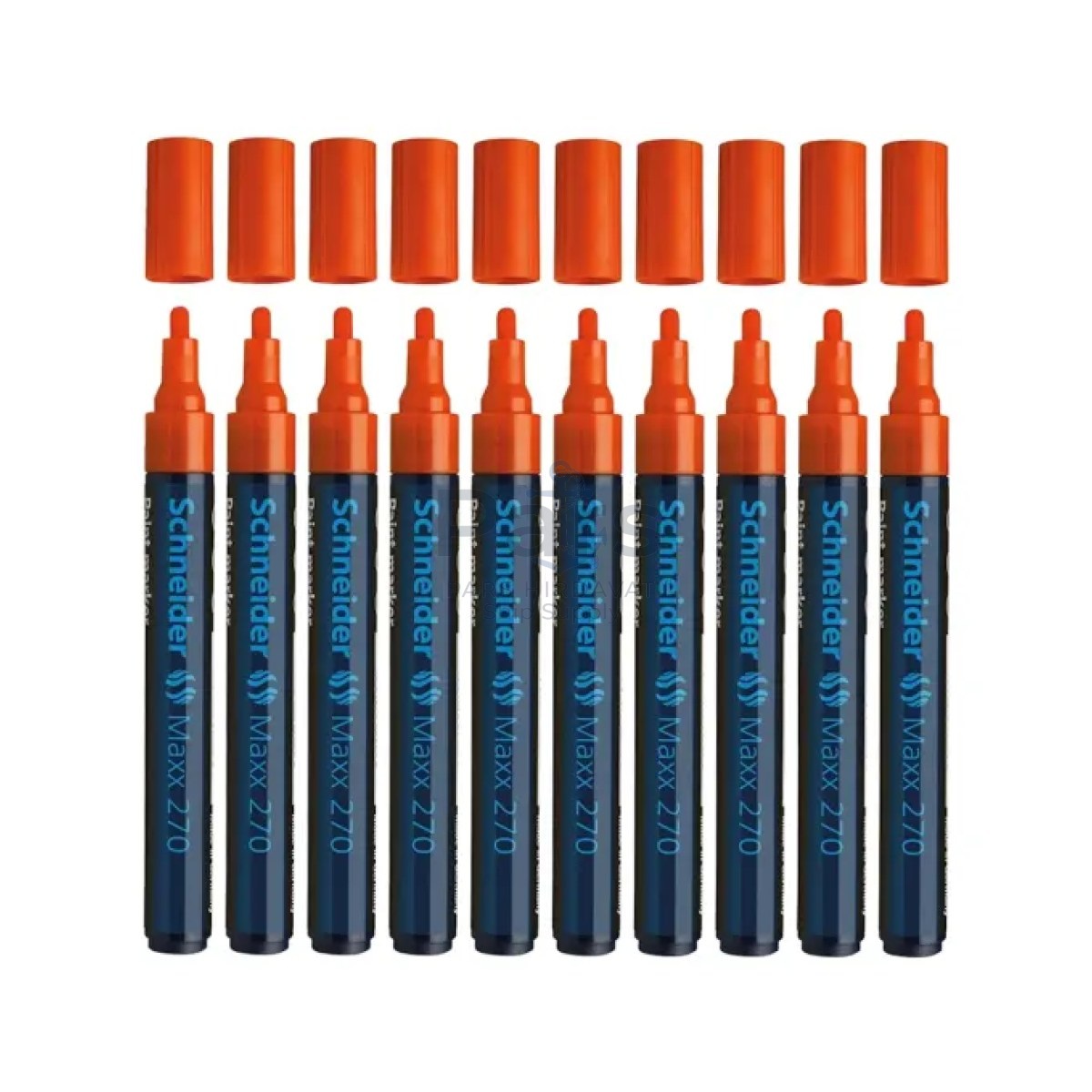Schneider Maxx 270 Asetat Kalemi Turuncu - 1-3mm - Boya Markörü - Cam Kalemi 10 pcs Toptan