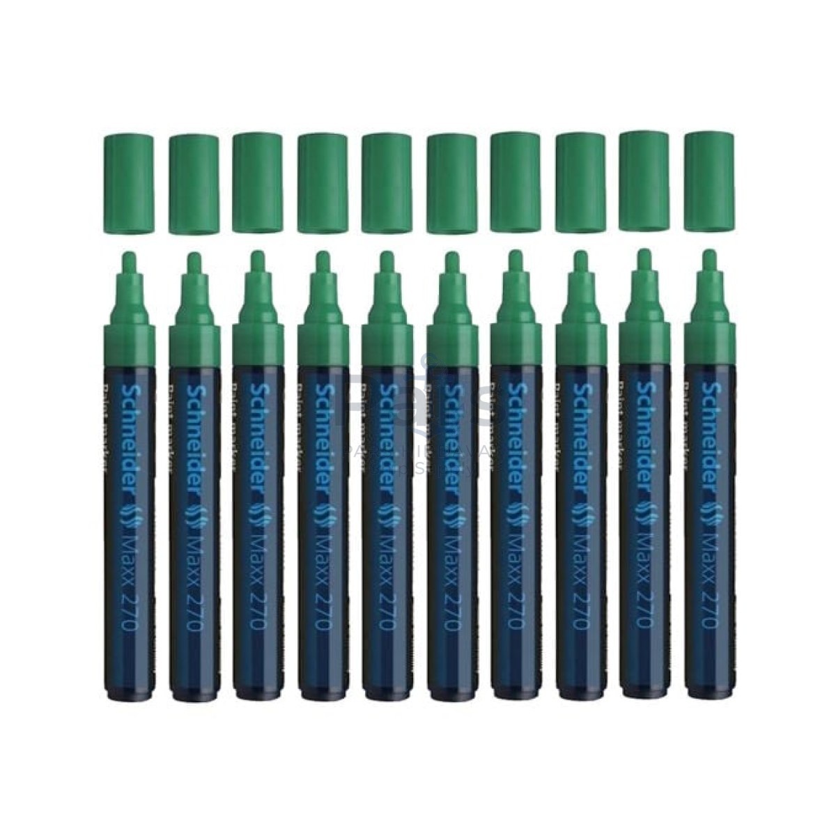 Schneider Maxx 270 Asetat Kalemi Green - 1-3mm - Boya Markörü - Cam Kalemi 10 pcs Toptan
