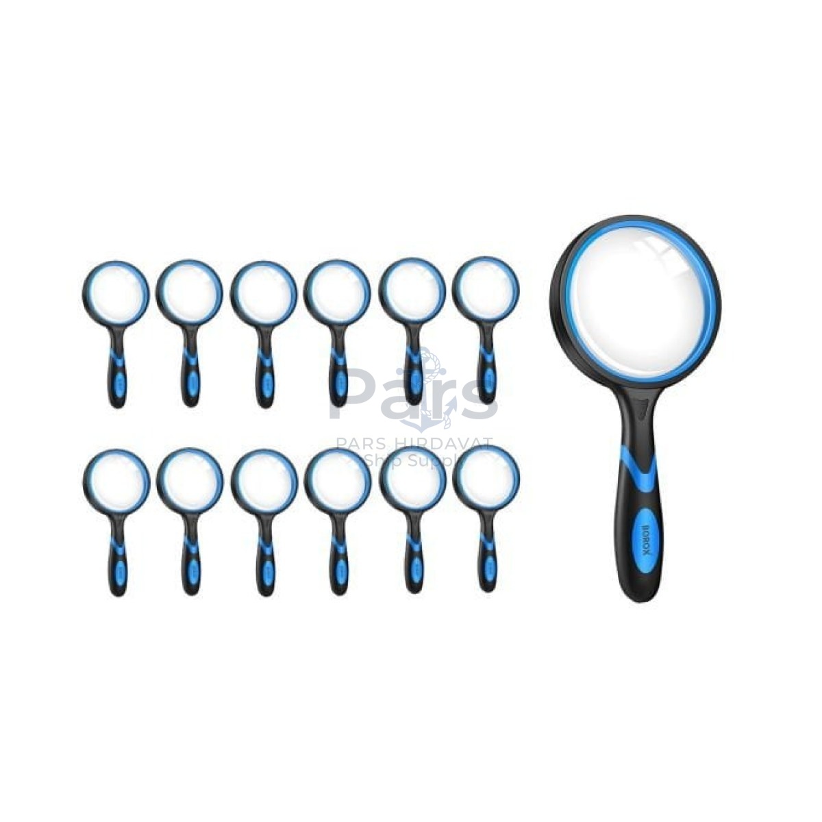 Borox Büyüteç - Cam Mercekli - Silikon Saplı - 6x Büyütmeli - 65mm - 12 pcs Toptan