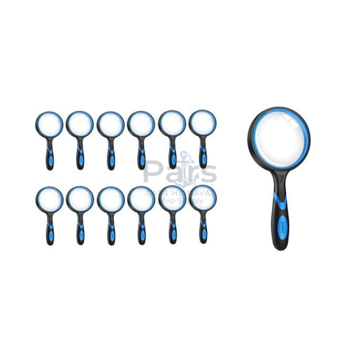 Borox Büyüteç - Cam Mercekli - Silikon Saplı - 6x Büyütmeli - 50mm - 12 pcs Toptan