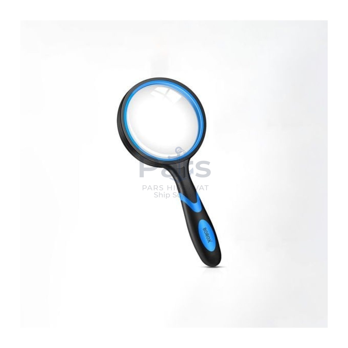 Borox Büyüteç - Cam Mercekli - Silikon Saplı - 6x Büyütmeli - 65mm