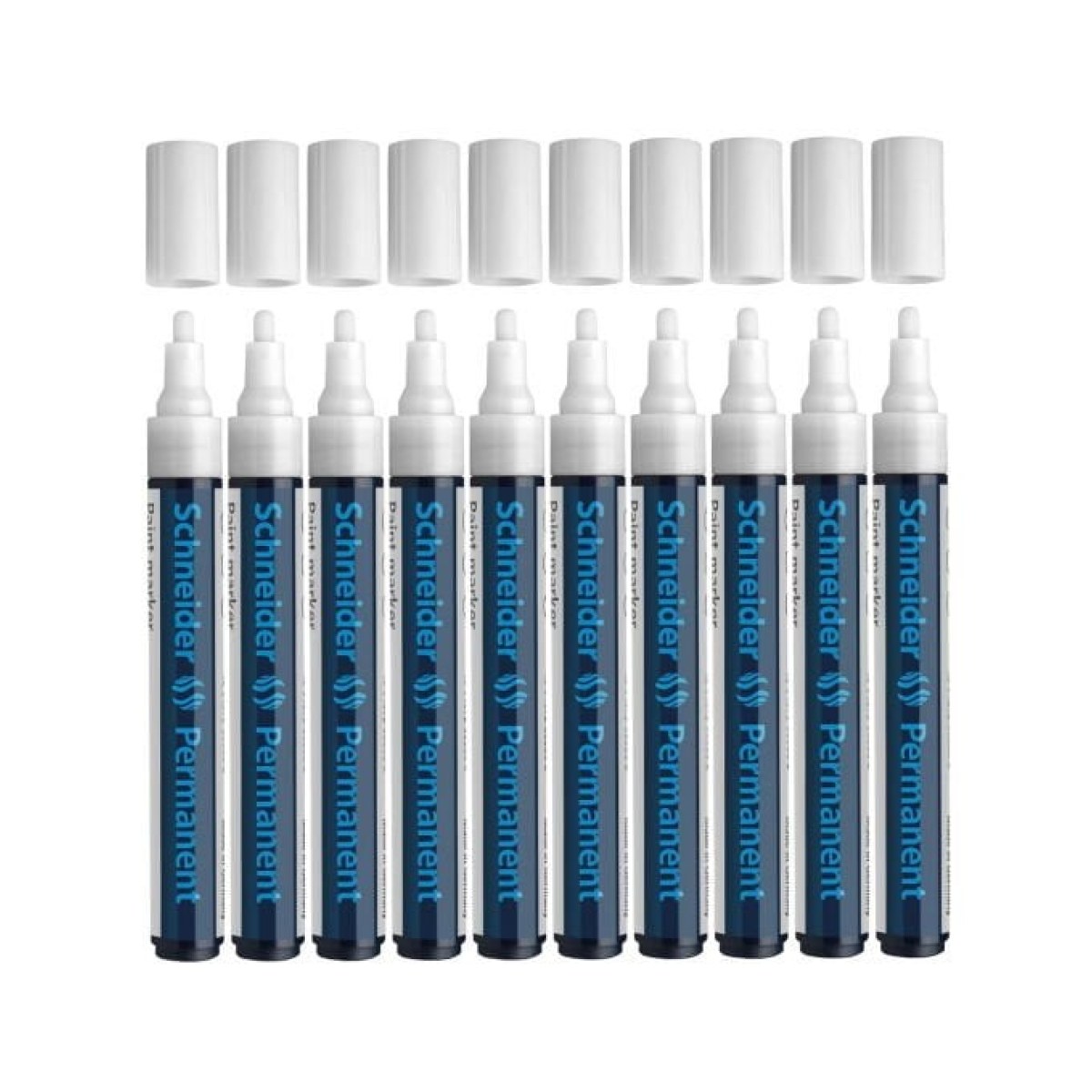 Schneider Maxx 270 Asetat Kalemi White - 1-3mm - Boya Markörü - Cam Kalemi 10 pcs Toptan