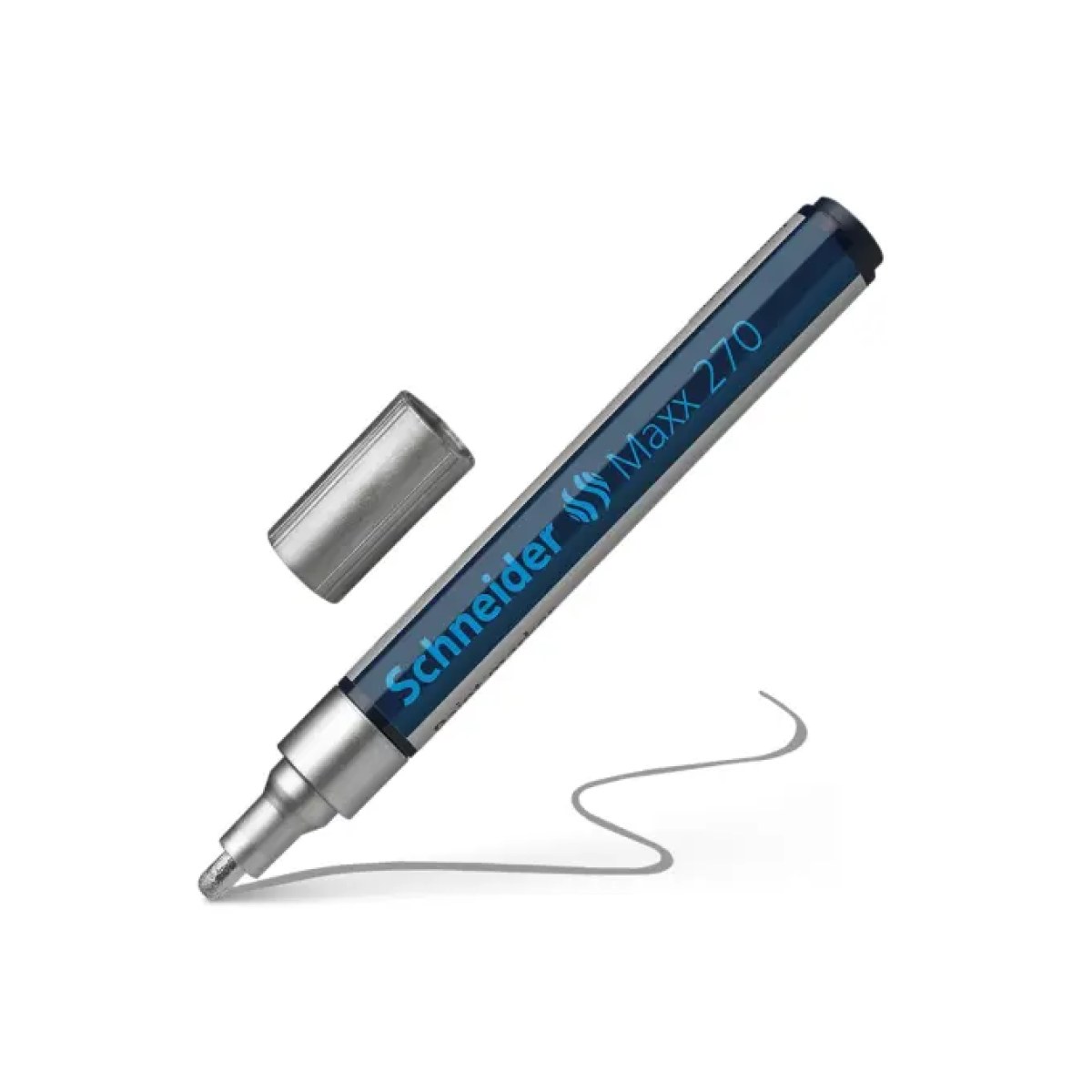 Schneider Maxx 270 Asetat Kalemi Gümüş - 1-3mm - Boya Markörü