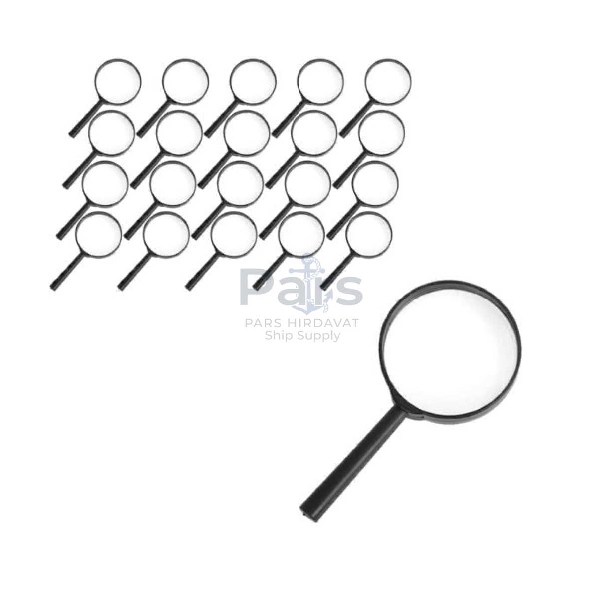 Borox Büyüteç - Cam Mercekli Plastik Saplı - 3x Büyütmeli - 75mm - 20 pcs Toptan