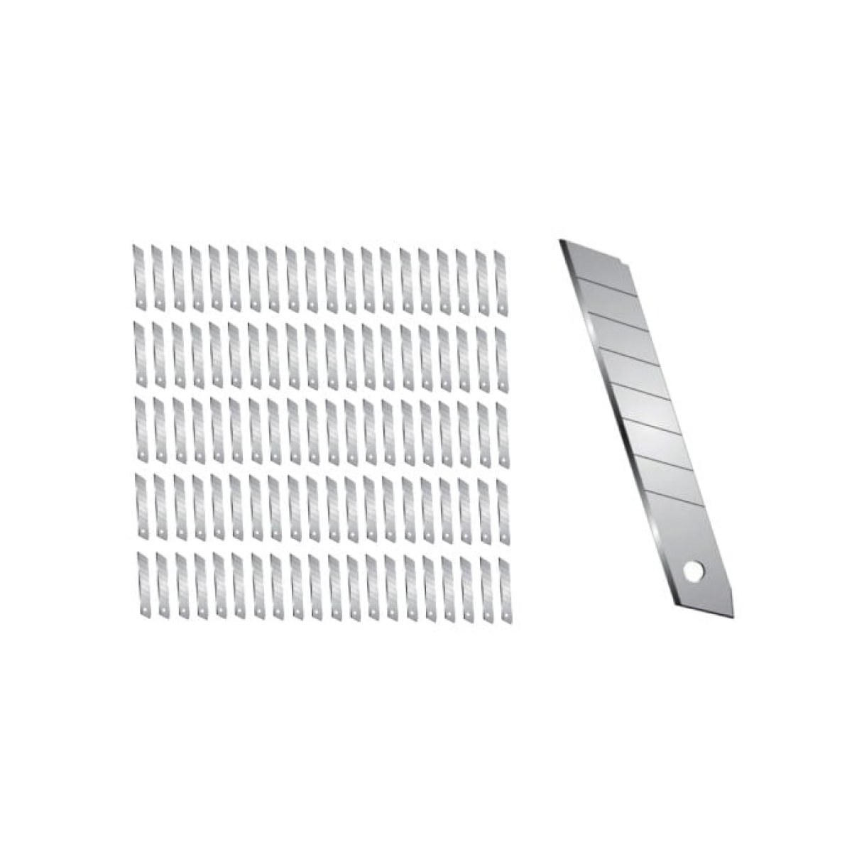 Borox Metal Maket Bıçağı Ucu - Falçata Bıçağı Yedeği - 18 mm - 100 pcs Toptan