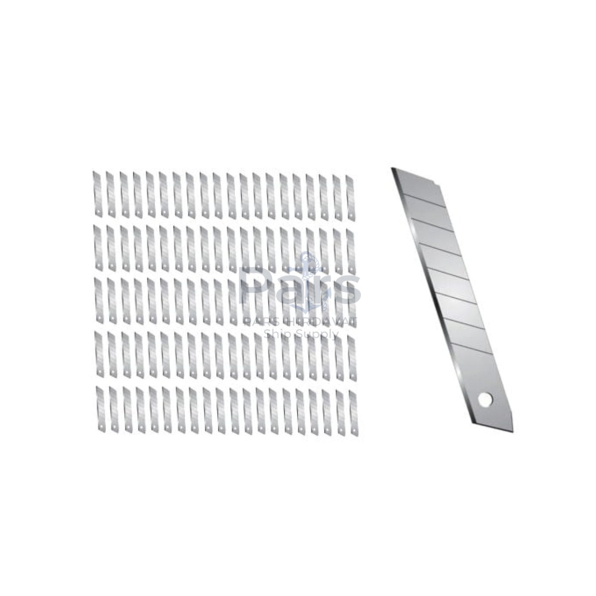 Borox Metal Maket Bıçağı Ucu - Falçata Bıçağı Yedeği - 18 mm - 100 pcs Toptan