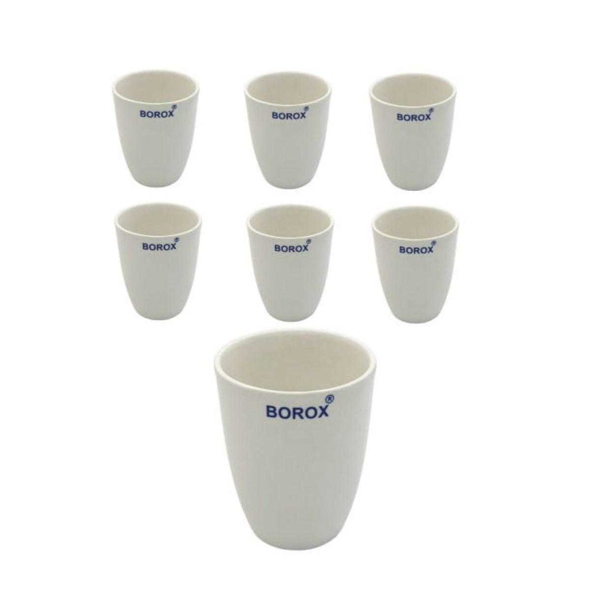 Borox Porselen Kroze - Uzun Form - 130ml - Tall Form Crucible - 6 Adet Toptan