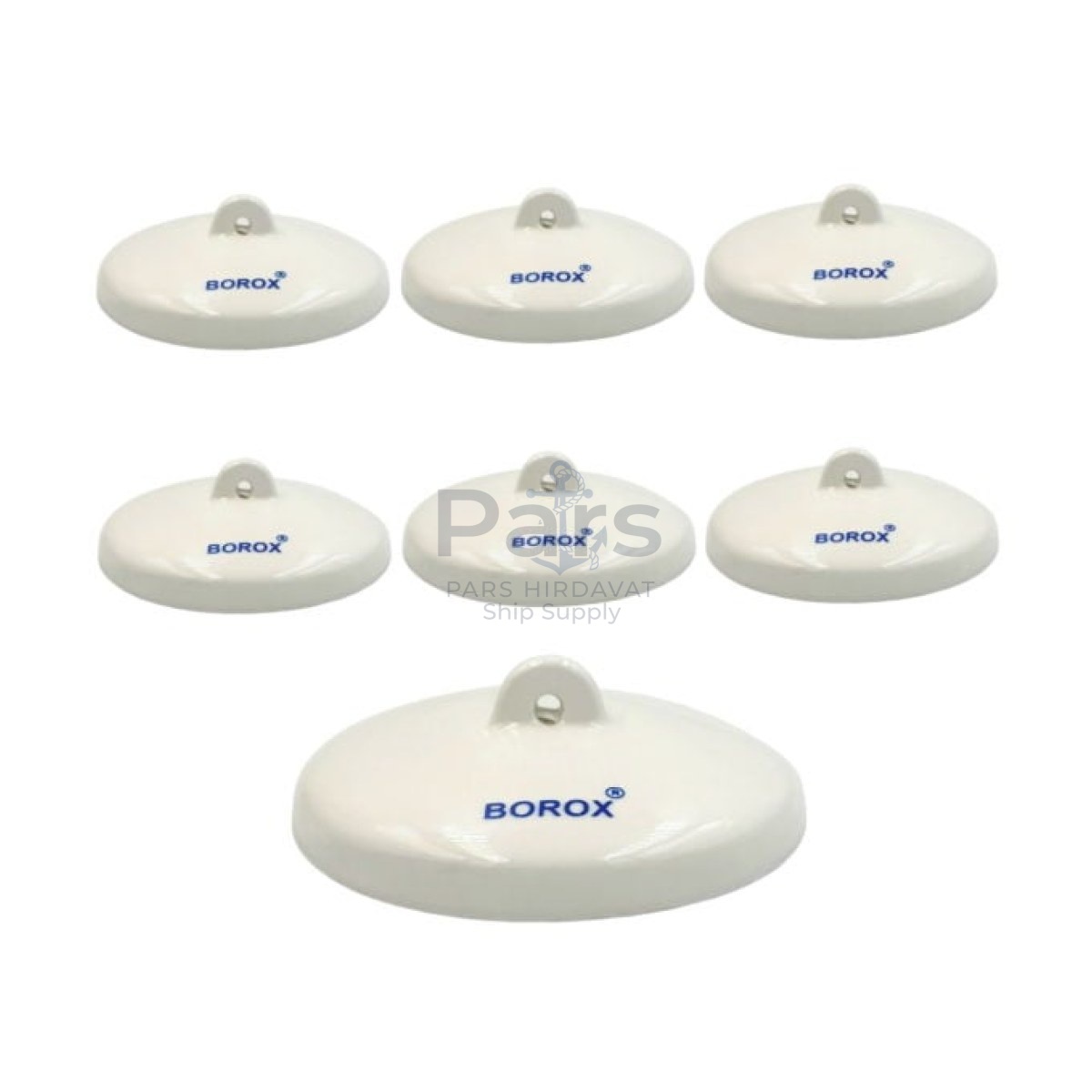 Borox Porselen Kroze Kapağı - 62mm - Porcelain Crucible Cover - 6 pcs Toptan