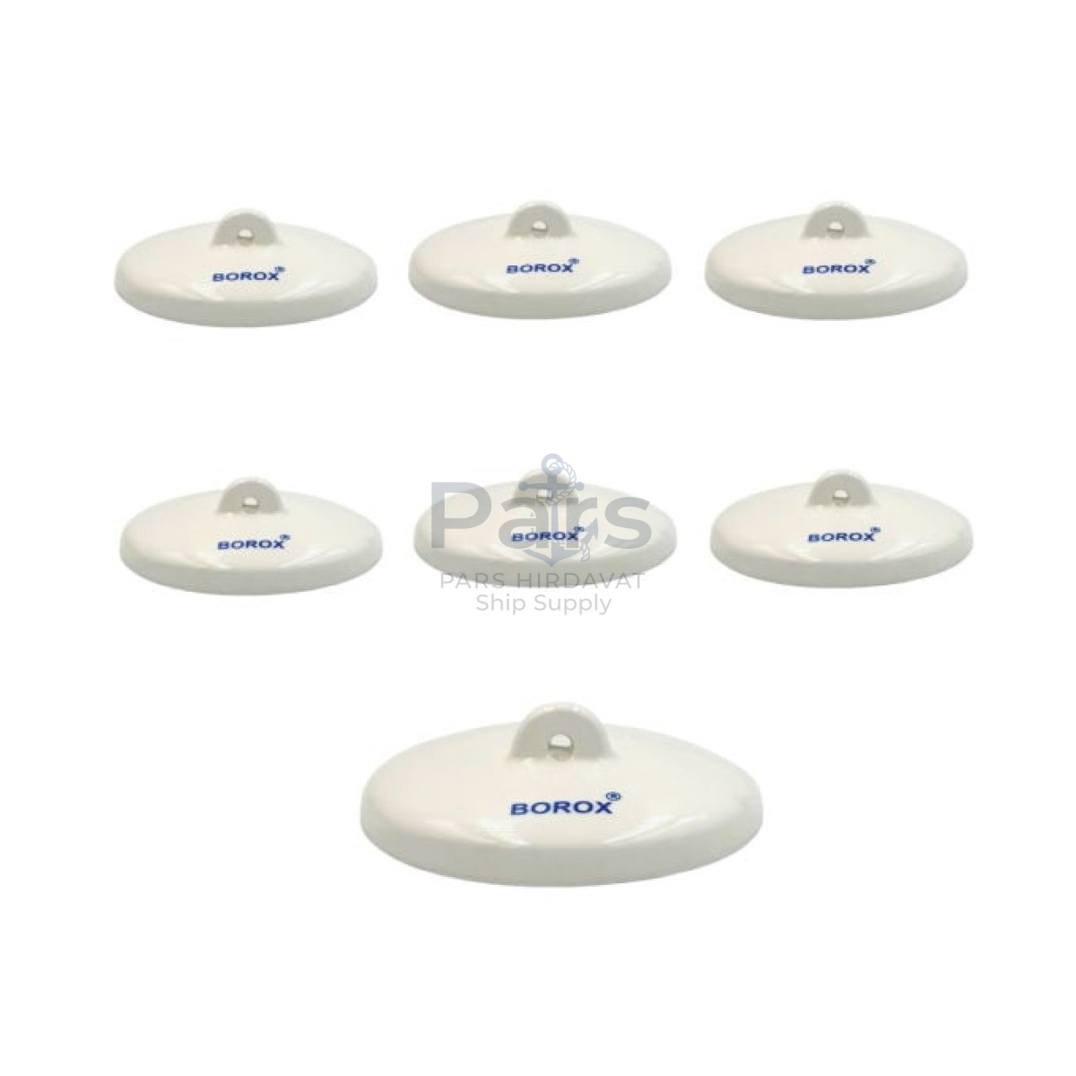 Borox Porselen Kroze Kapağı - 47mm - Porcelain Crucible Cover - 6 pcs Toptan