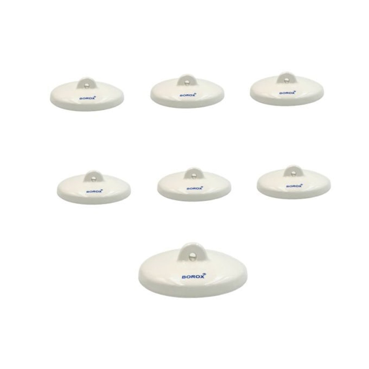 Borox Porselen Kroze Kapağı - 34mm - Porcelain Crucible Cover - 6 Adet Toptan