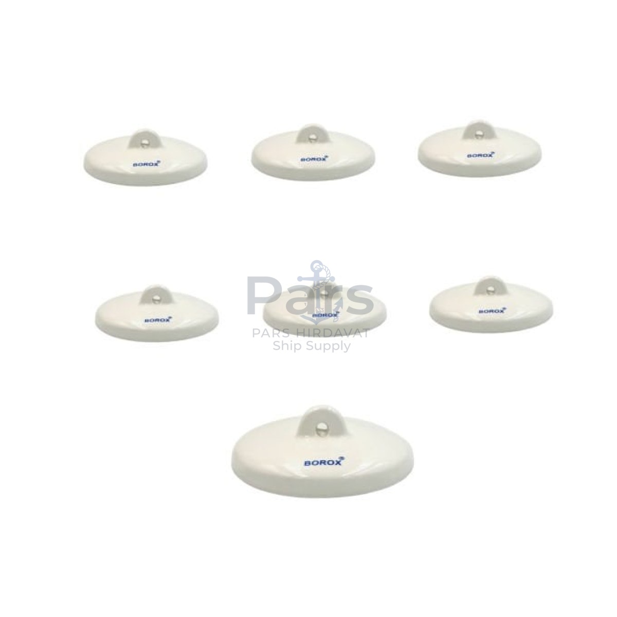 Borox Porselen Kroze Kapağı - 34mm - Porcelain Crucible Cover - 6 pcs Toptan