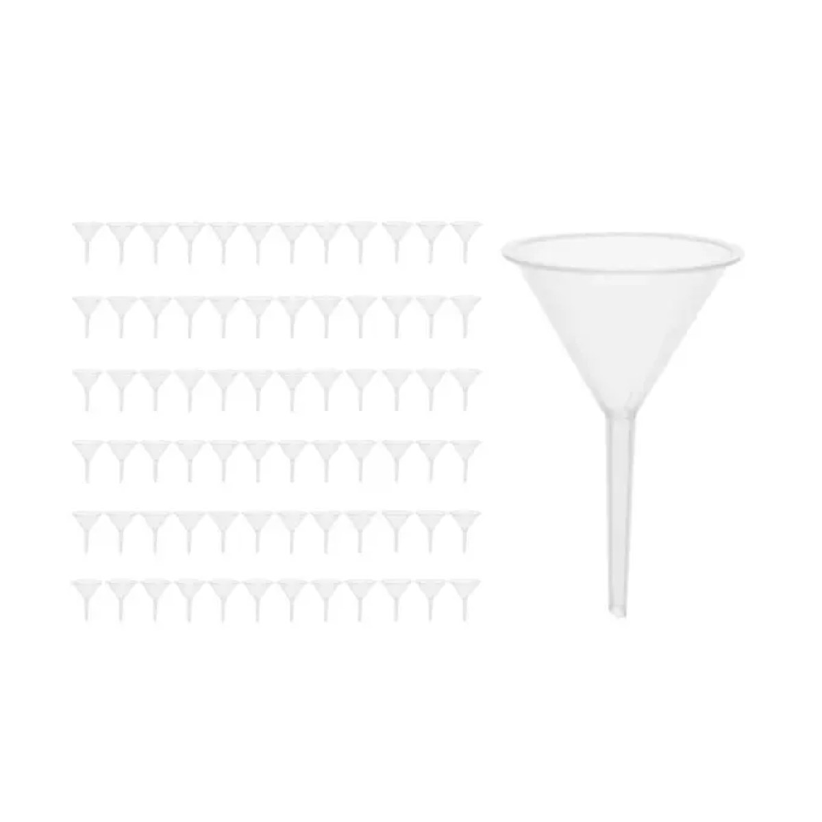 Borox Plastik Analitik Huni 50mm - Laboratuvar Hunisi - 72 Adet Toptan