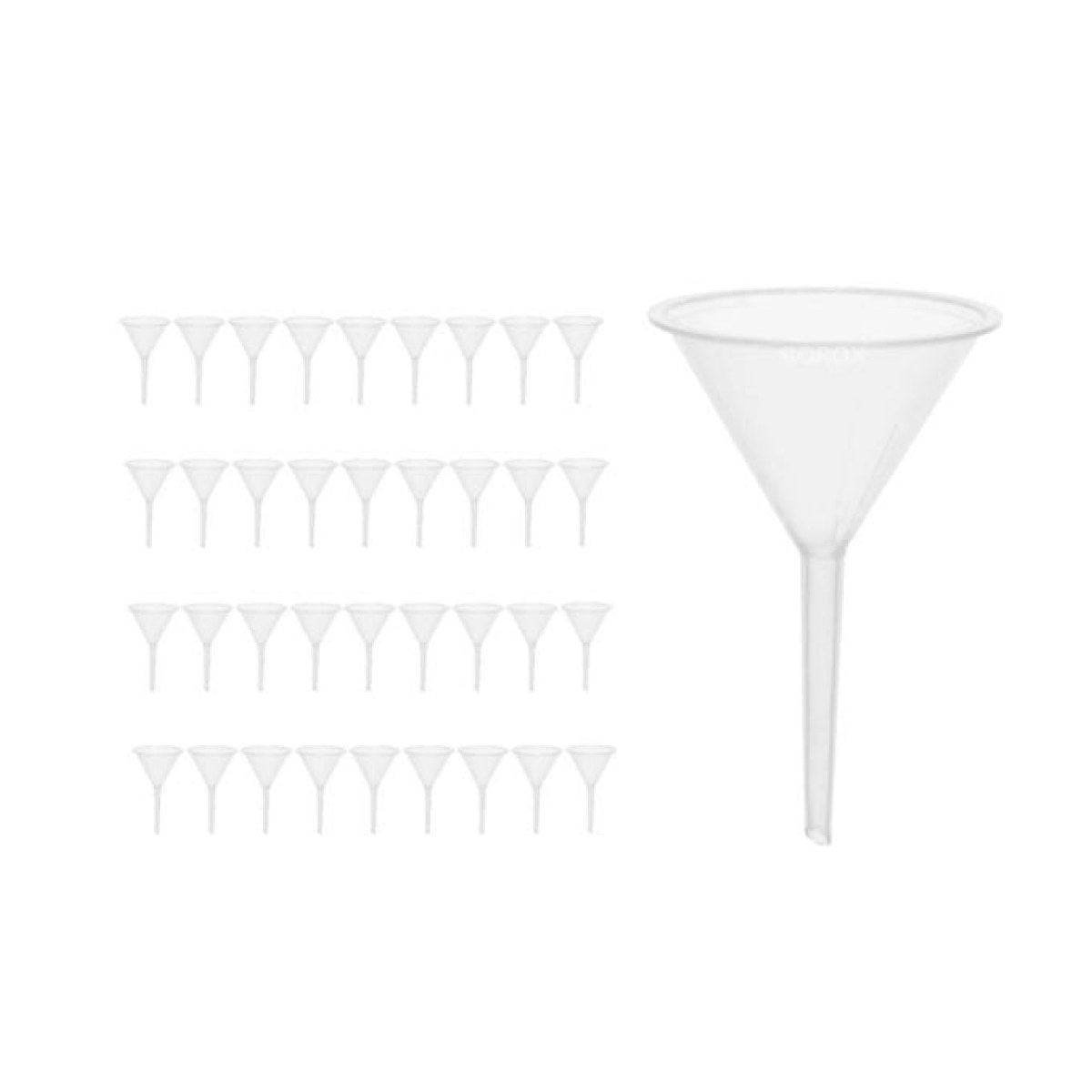 Borox Plastik Analitik Huni 75mm - Laboratuvar Hunisi - 36 pcs Toptan