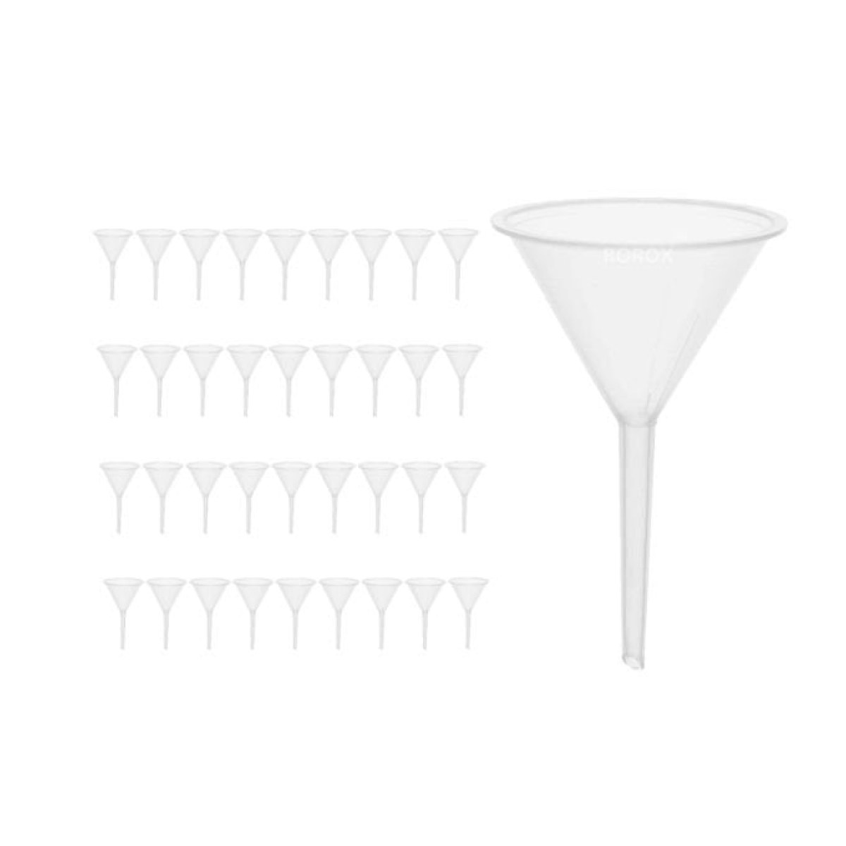 Borox Plastik Analitik Huni 100mm - Laboratuvar Hunisi - 36 Adet Toptan