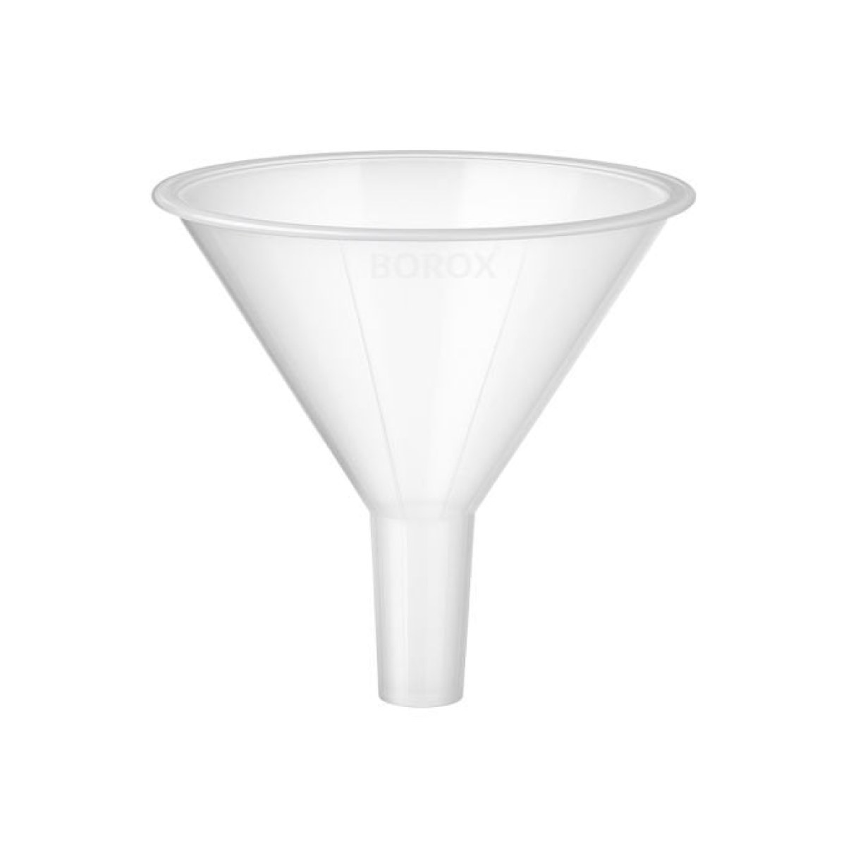 Borox Plastik Toz Huni 150mm - Laboratuvar Hunisi - Paralel Gövde